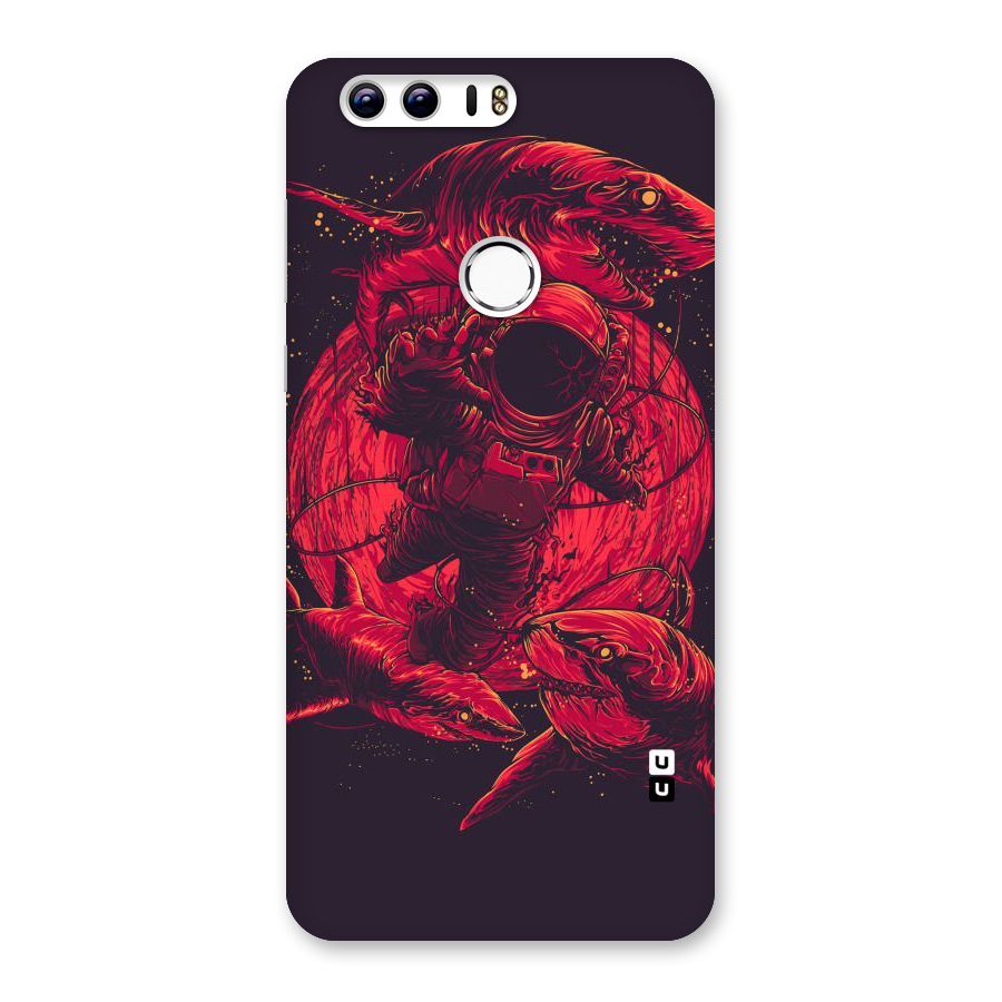 Coloured Spaceman Back Case for Honor 8