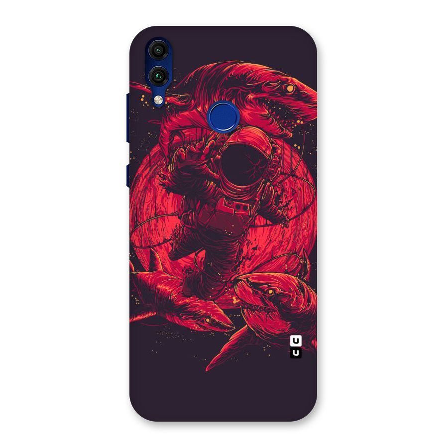 Coloured Spaceman Back Case for Honor 8C