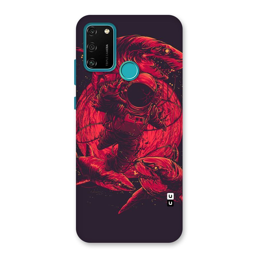Coloured Spaceman Back Case for Honor 9A