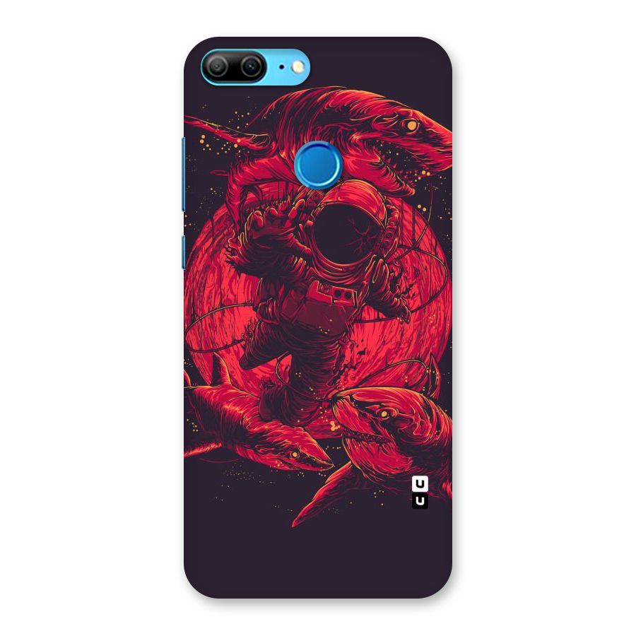 Coloured Spaceman Back Case for Honor 9 Lite