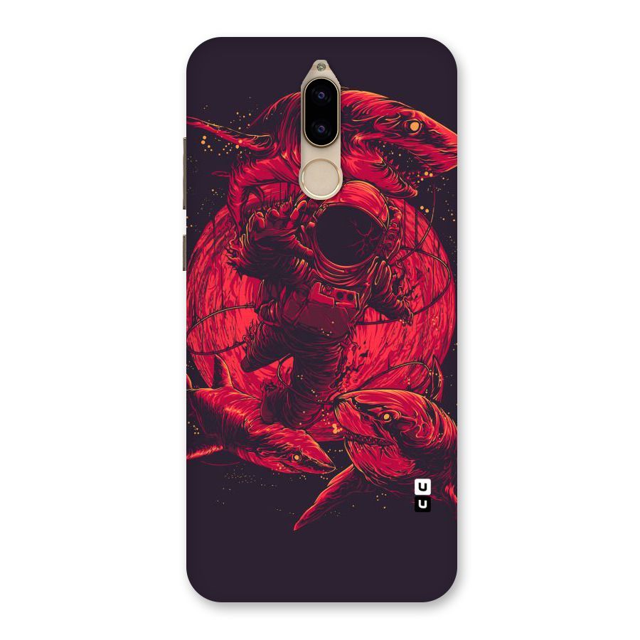 Coloured Spaceman Back Case for Honor 9i