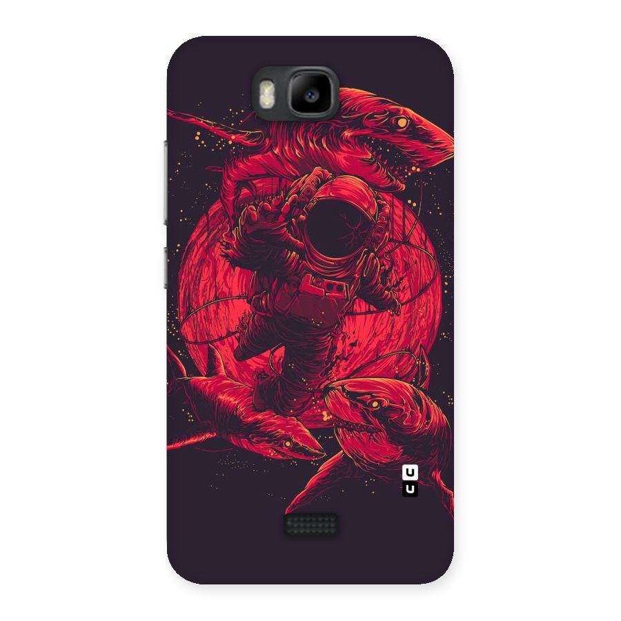 Coloured Spaceman Back Case for Honor Bee