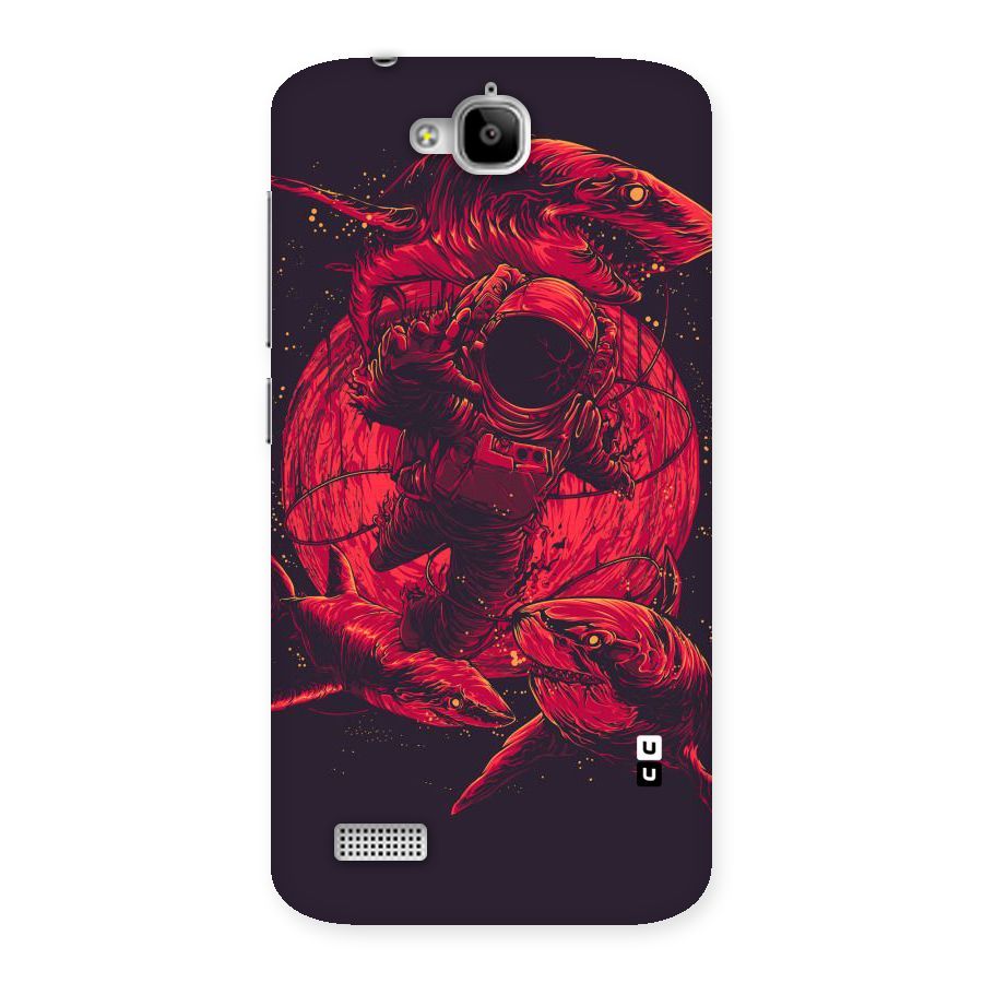 Coloured Spaceman Back Case for Honor Holly