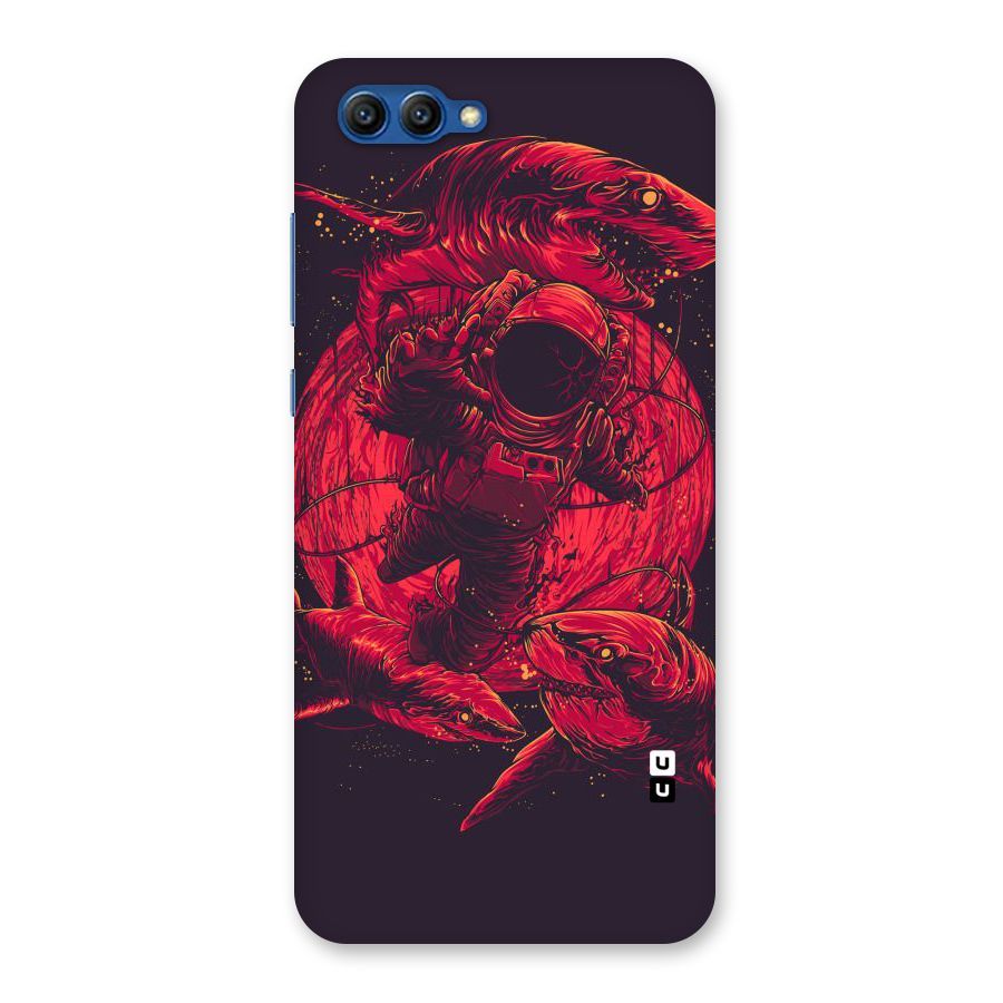 Coloured Spaceman Back Case for Honor View 10
