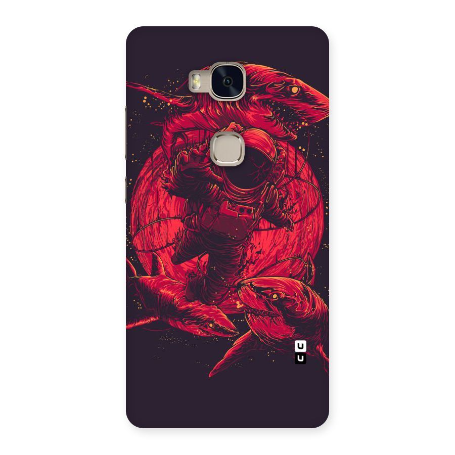 Coloured Spaceman Back Case for Huawei Honor 5X
