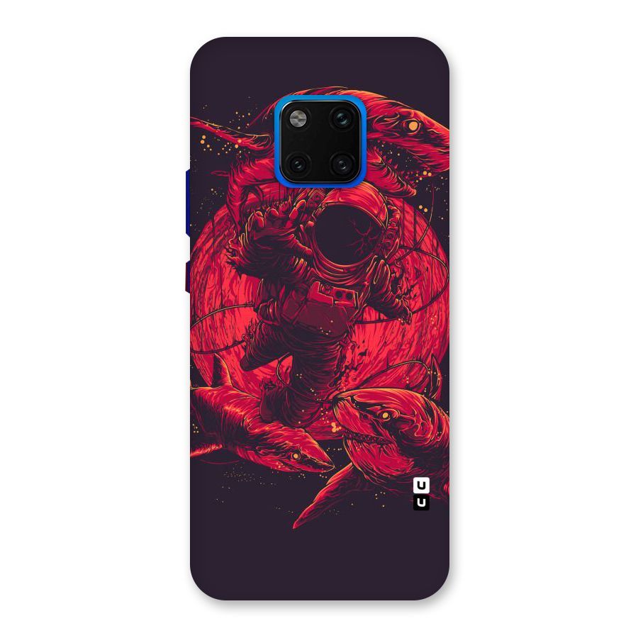 Coloured Spaceman Back Case for Huawei Mate 20 Pro