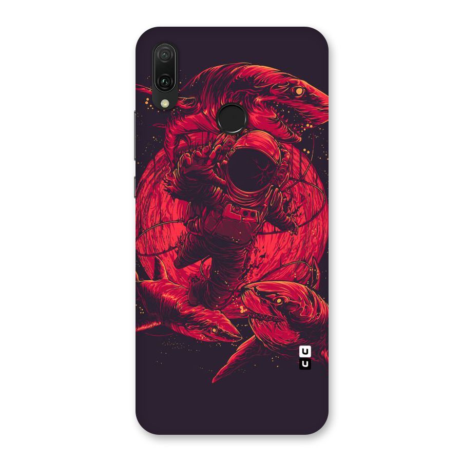 Coloured Spaceman Back Case for Huawei Y9 (2019)