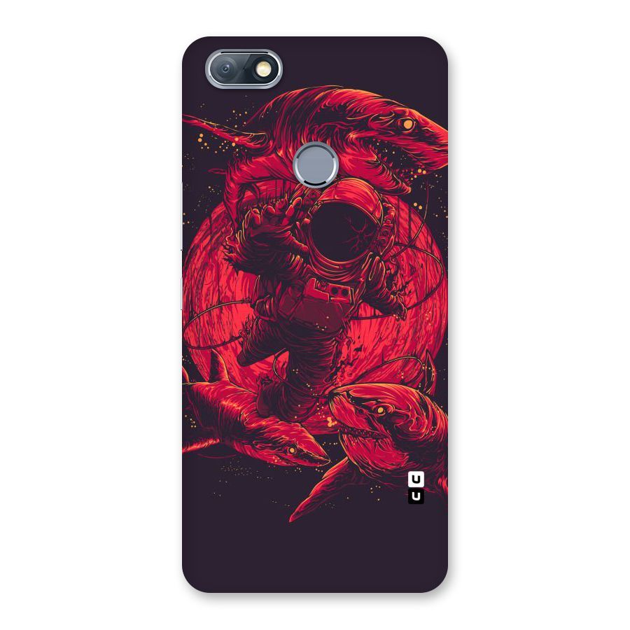 Coloured Spaceman Back Case for Infinix Note 5