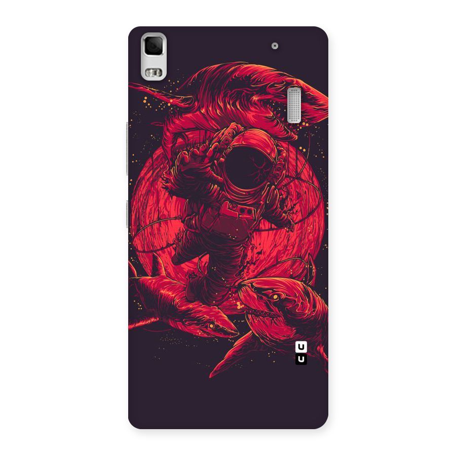 Coloured Spaceman Back Case for Lenovo K3 Note