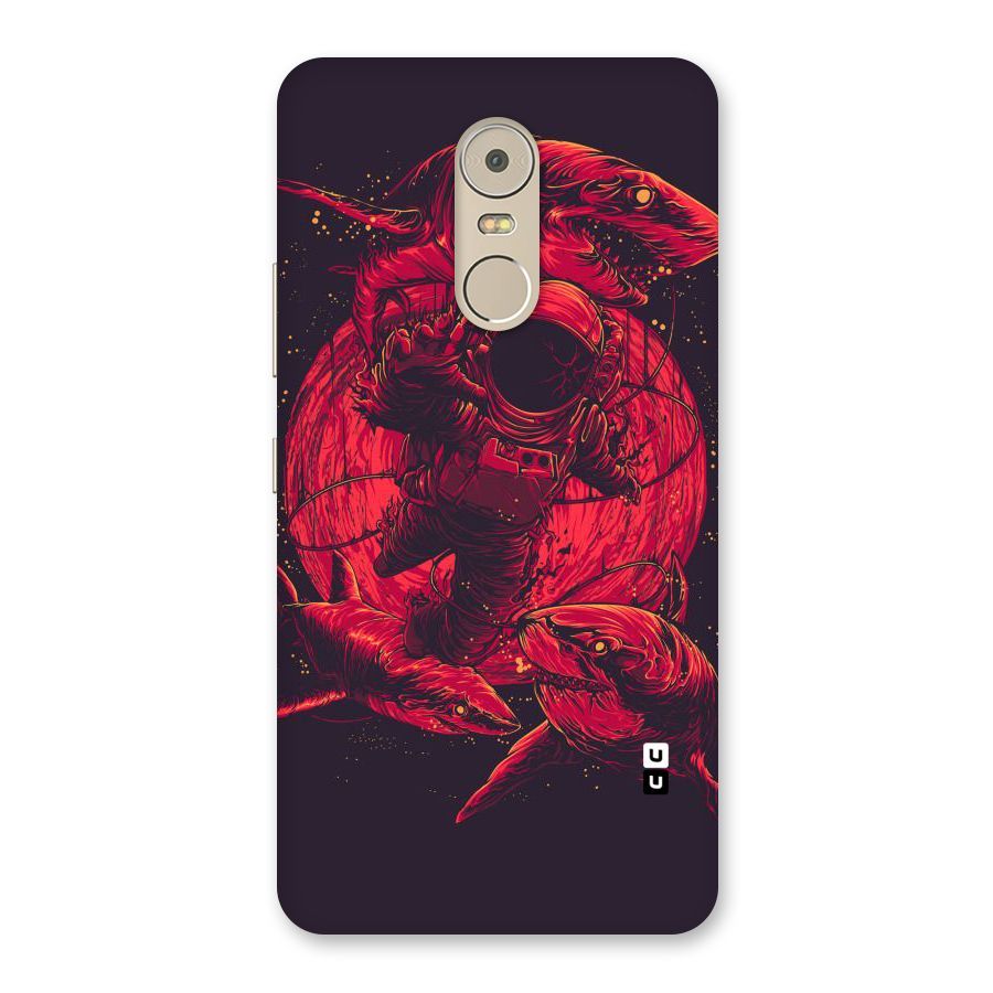 Coloured Spaceman Back Case for Lenovo K6 Note