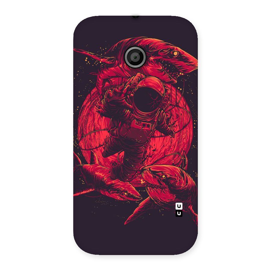 Coloured Spaceman Back Case for Moto E