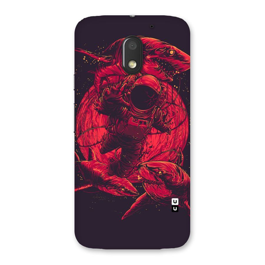 Coloured Spaceman Back Case for Moto E3 Power