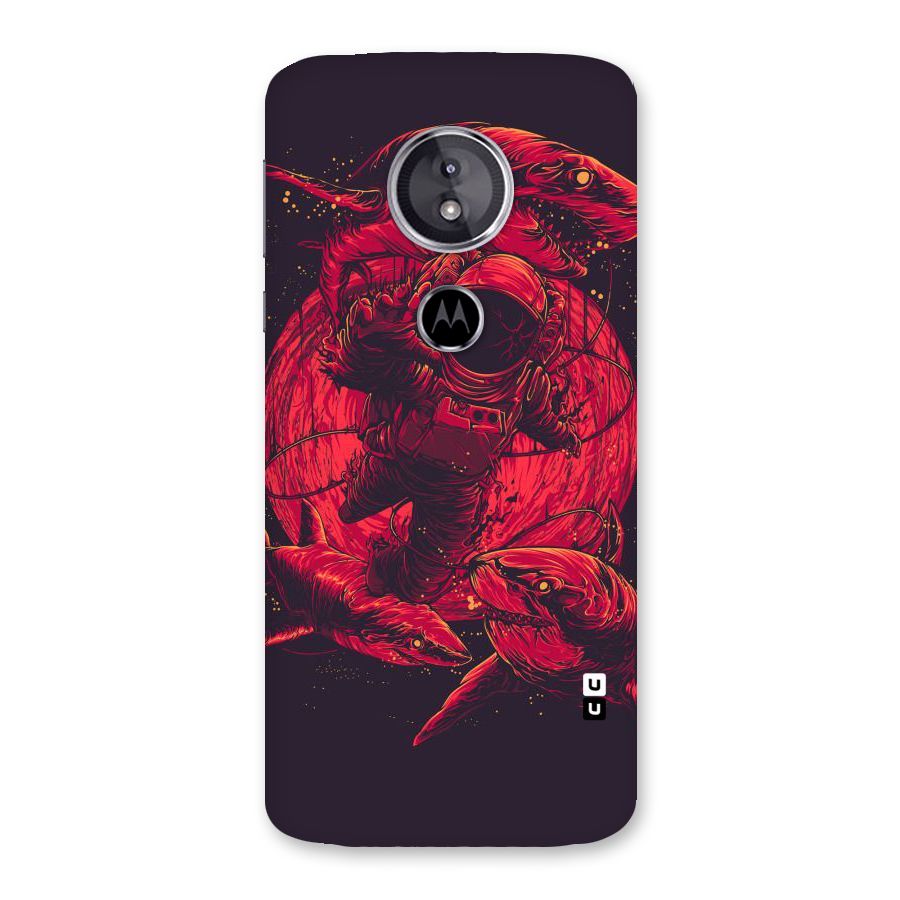 Coloured Spaceman Back Case for Moto E5