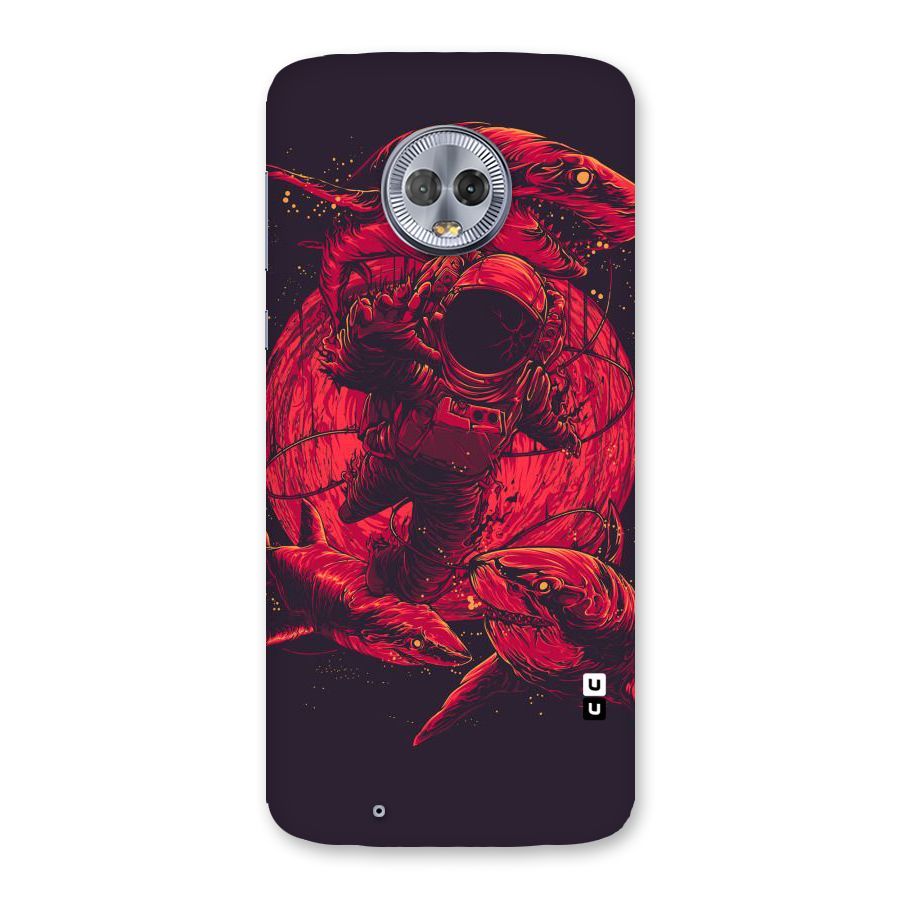 Coloured Spaceman Back Case for Moto G6
