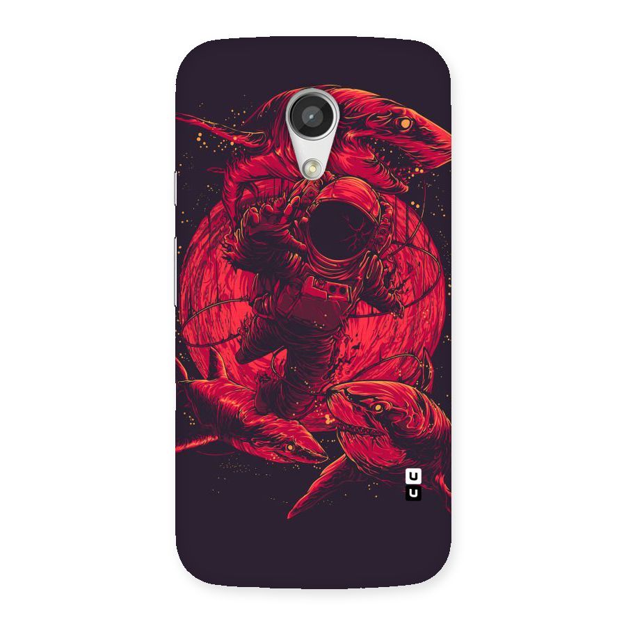 Coloured Spaceman Back Case for Moto G 2nd Gen