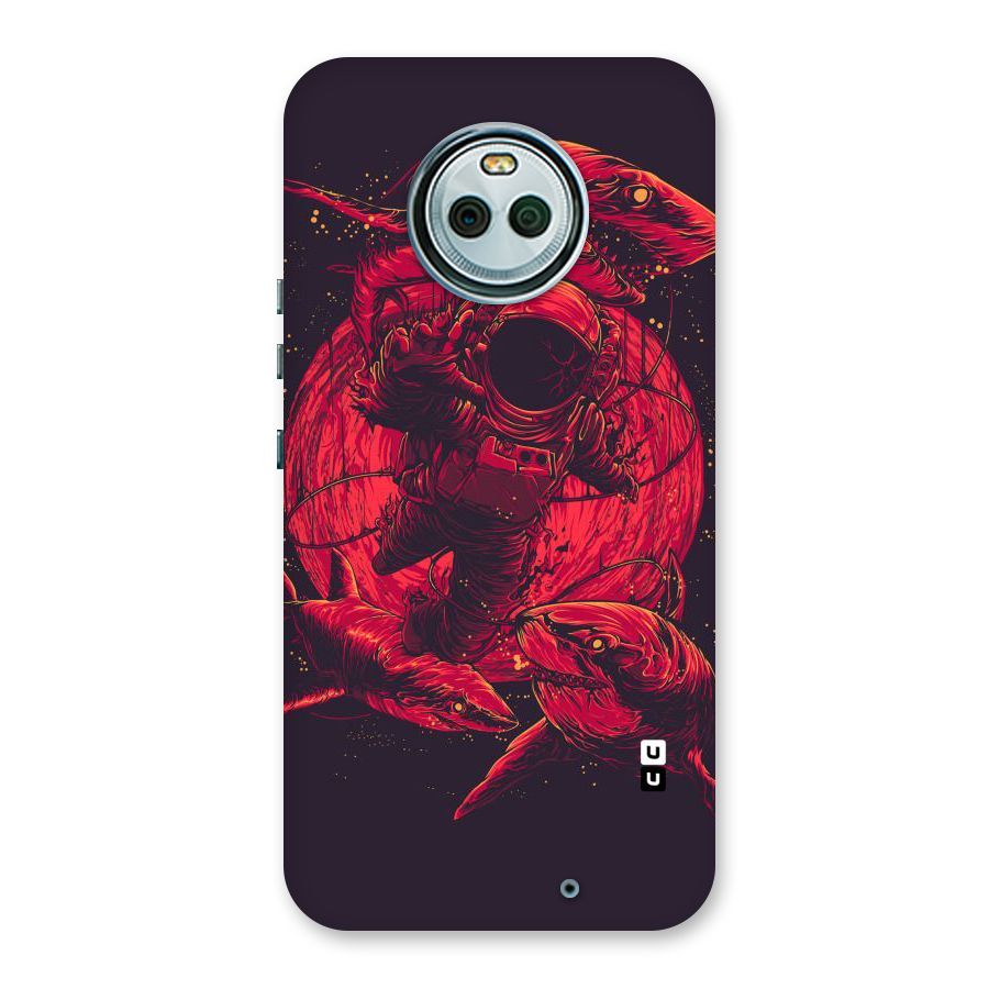 Coloured Spaceman Back Case for Moto X4