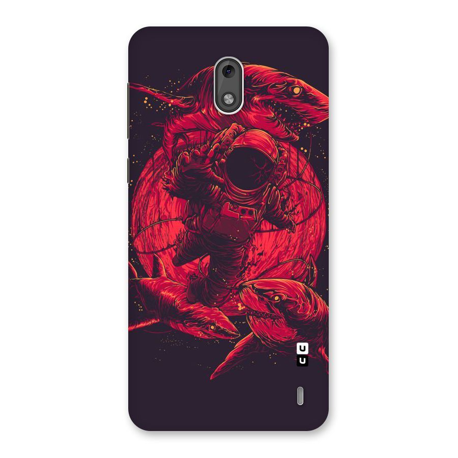 Coloured Spaceman Back Case for Nokia 2