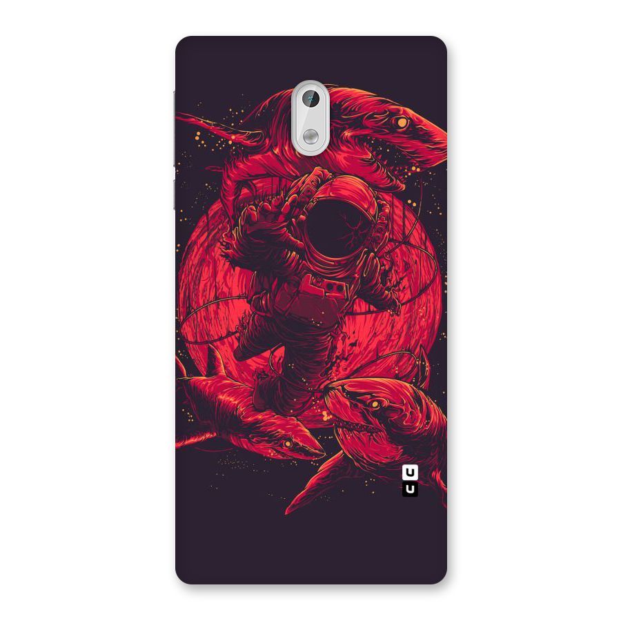 Coloured Spaceman Back Case for Nokia 3