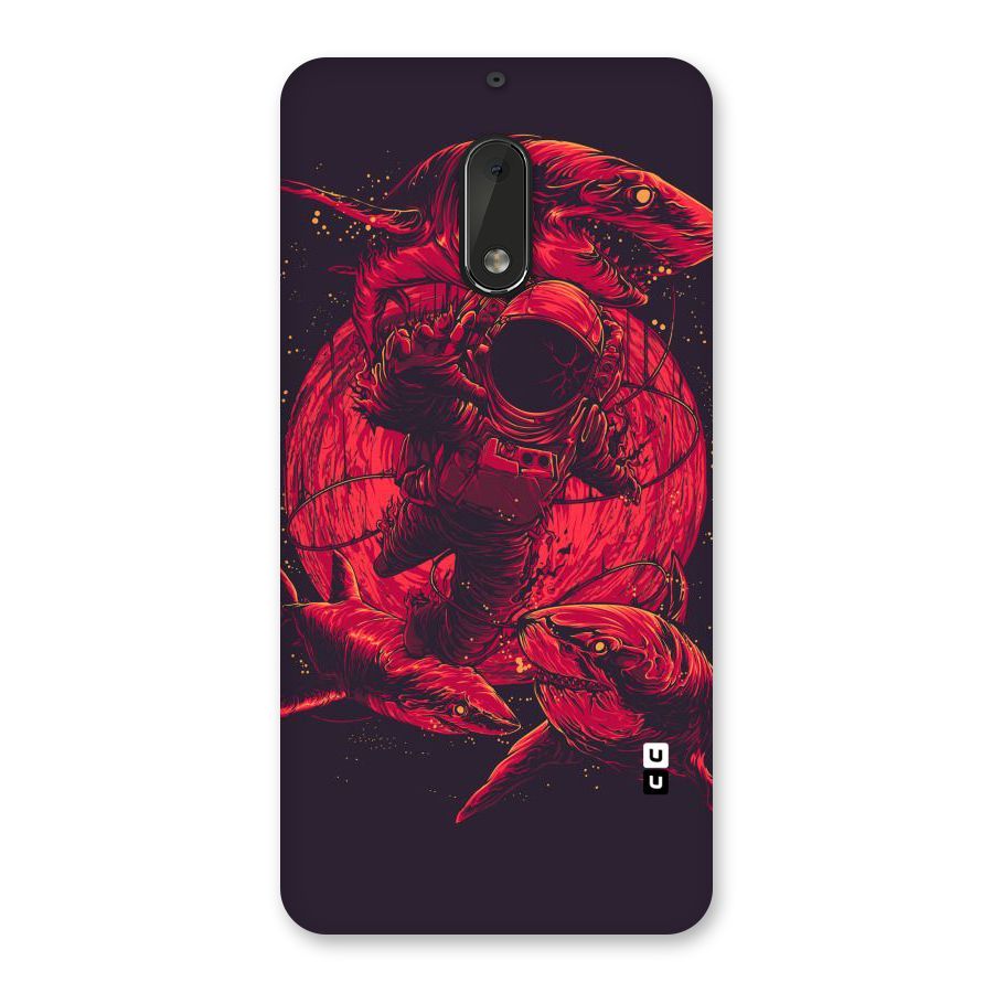 Coloured Spaceman Back Case for Nokia 6