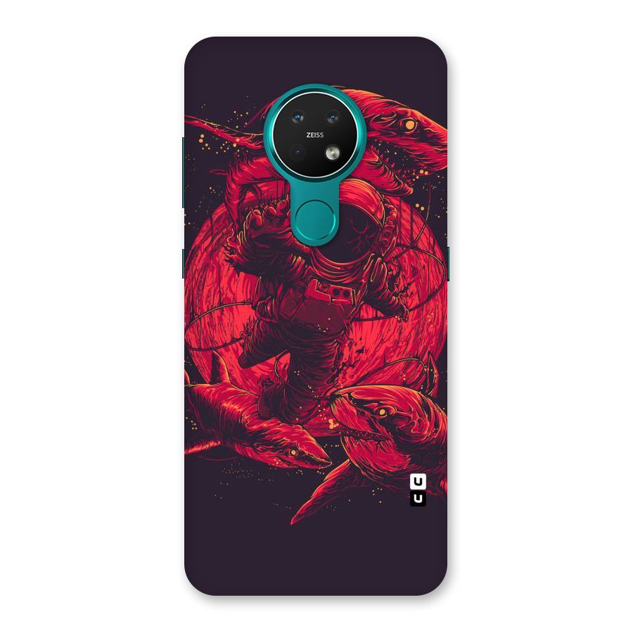 Coloured Spaceman Back Case for Nokia 7.2