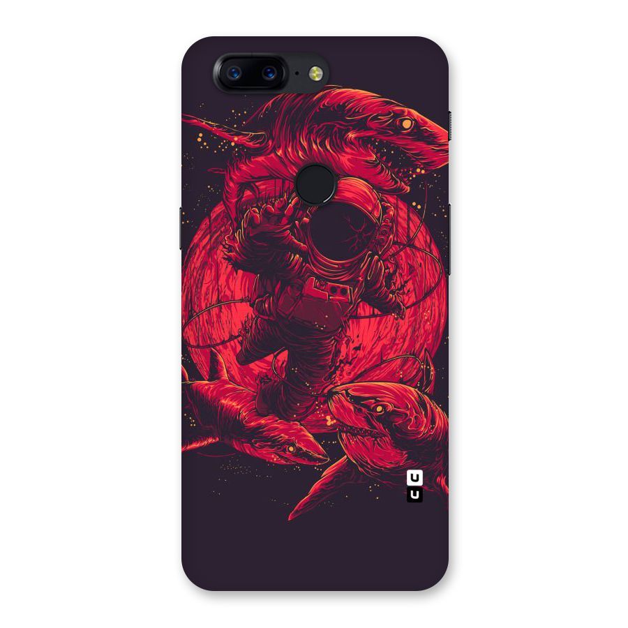 Coloured Spaceman Back Case for OnePlus 5T