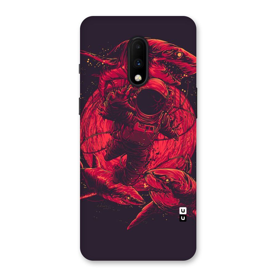 Coloured Spaceman Back Case for OnePlus 7