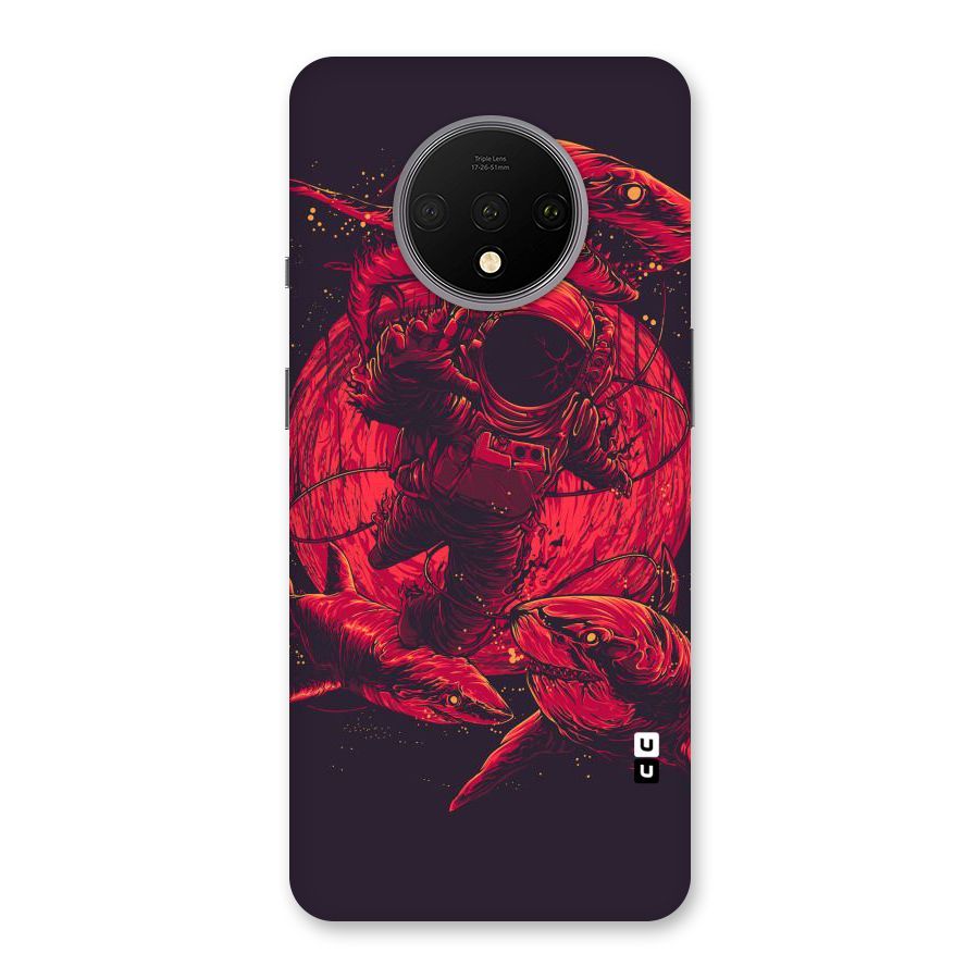 Coloured Spaceman Back Case for OnePlus 7T