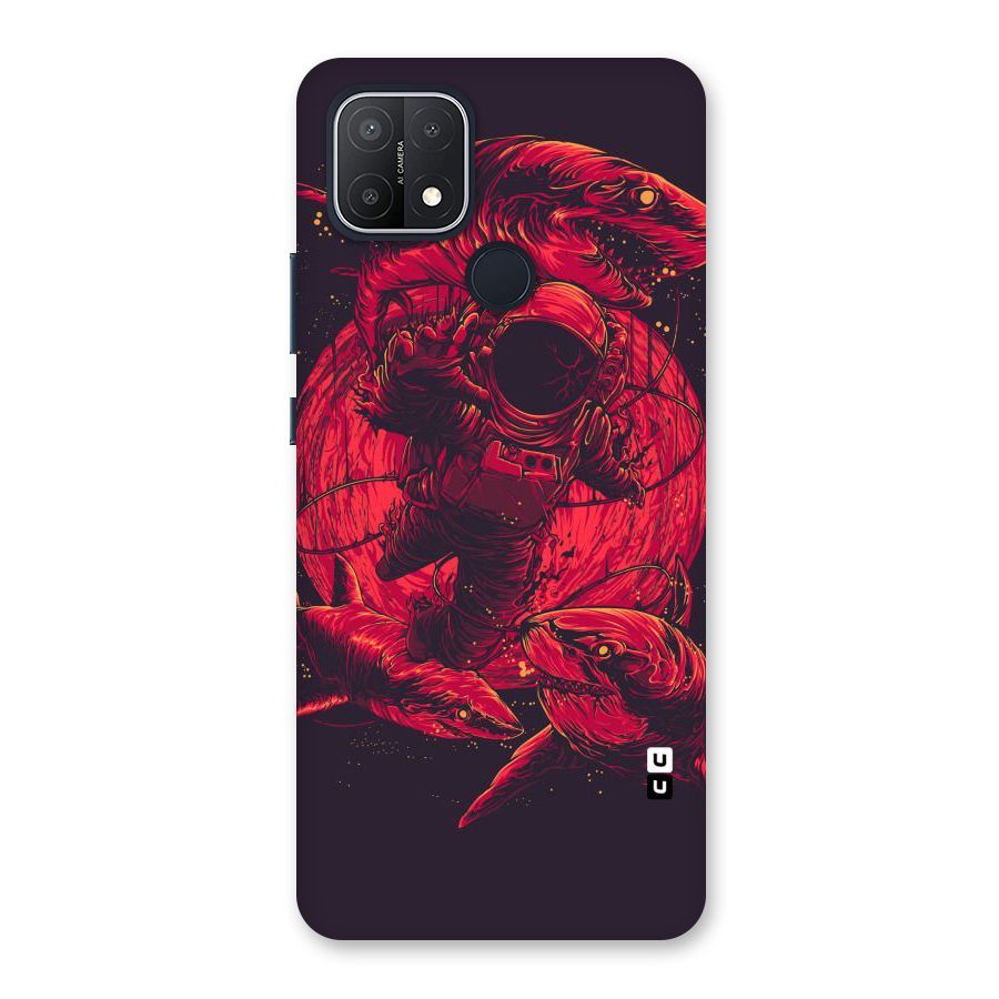 Coloured Spaceman Back Case for Oppo A15