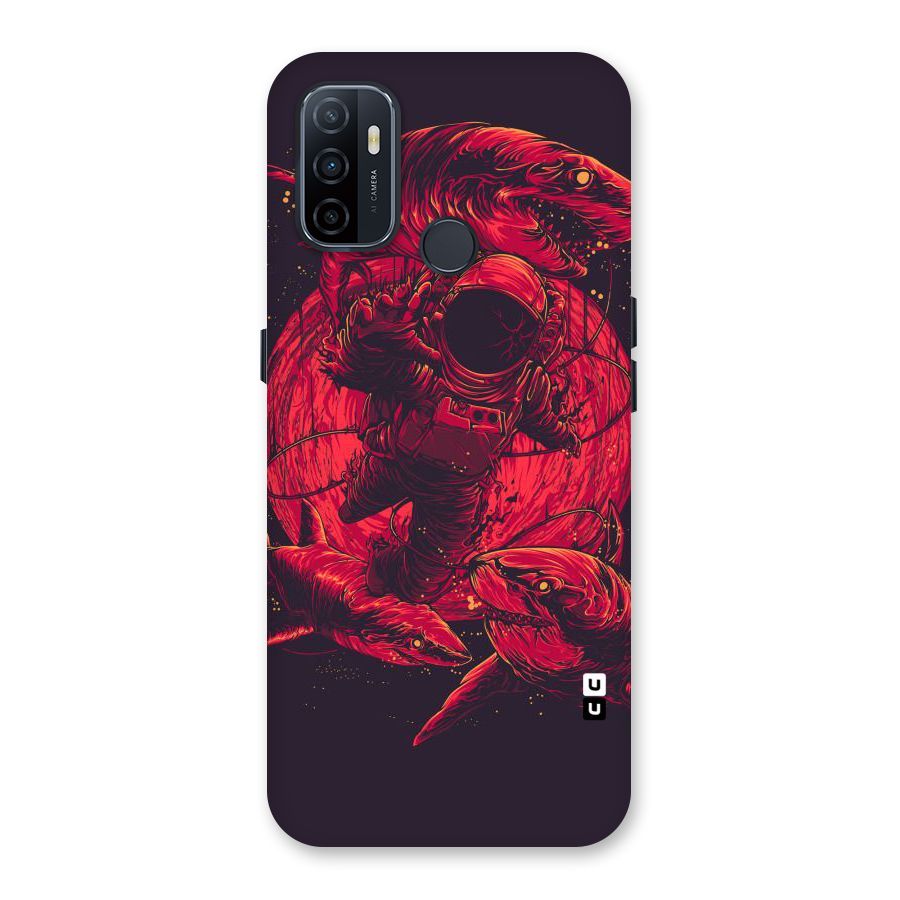 Coloured Spaceman Back Case for Oppo A32