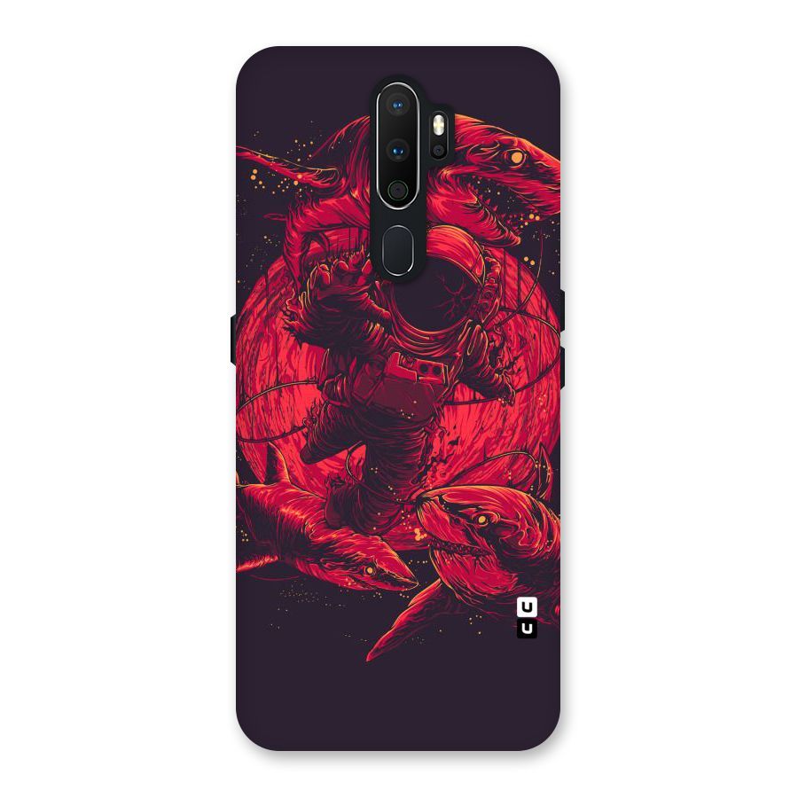 Coloured Spaceman Back Case for Oppo A5 (2020)