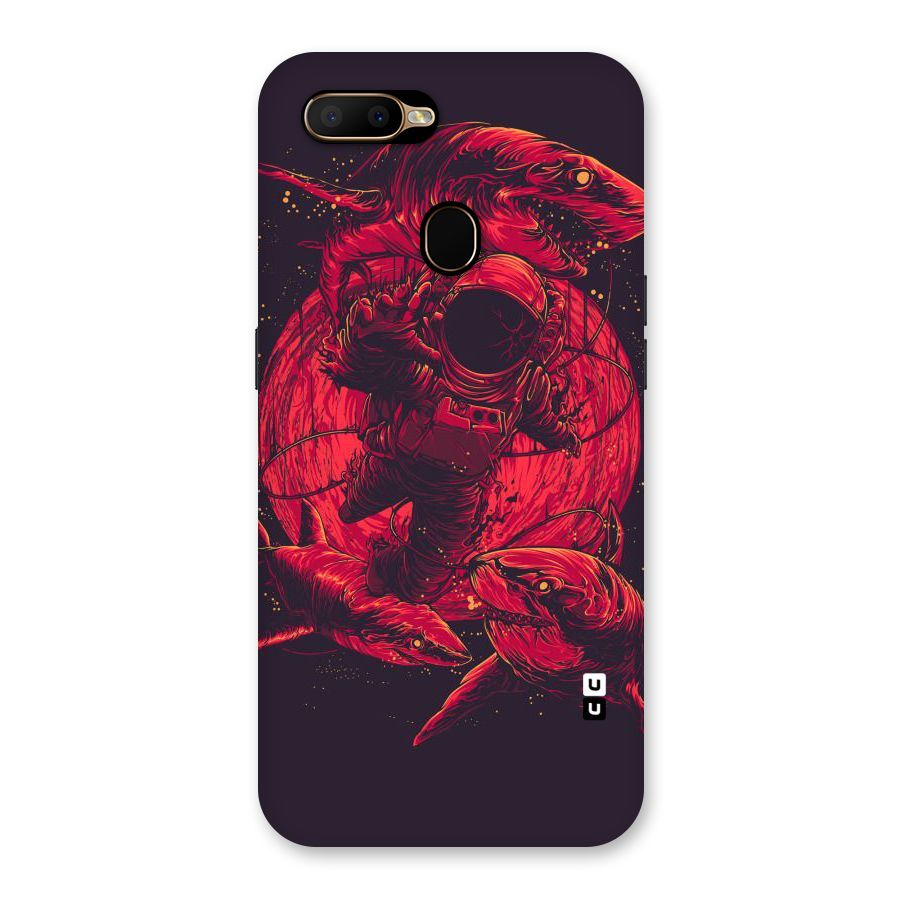 Coloured Spaceman Back Case for Oppo A5s