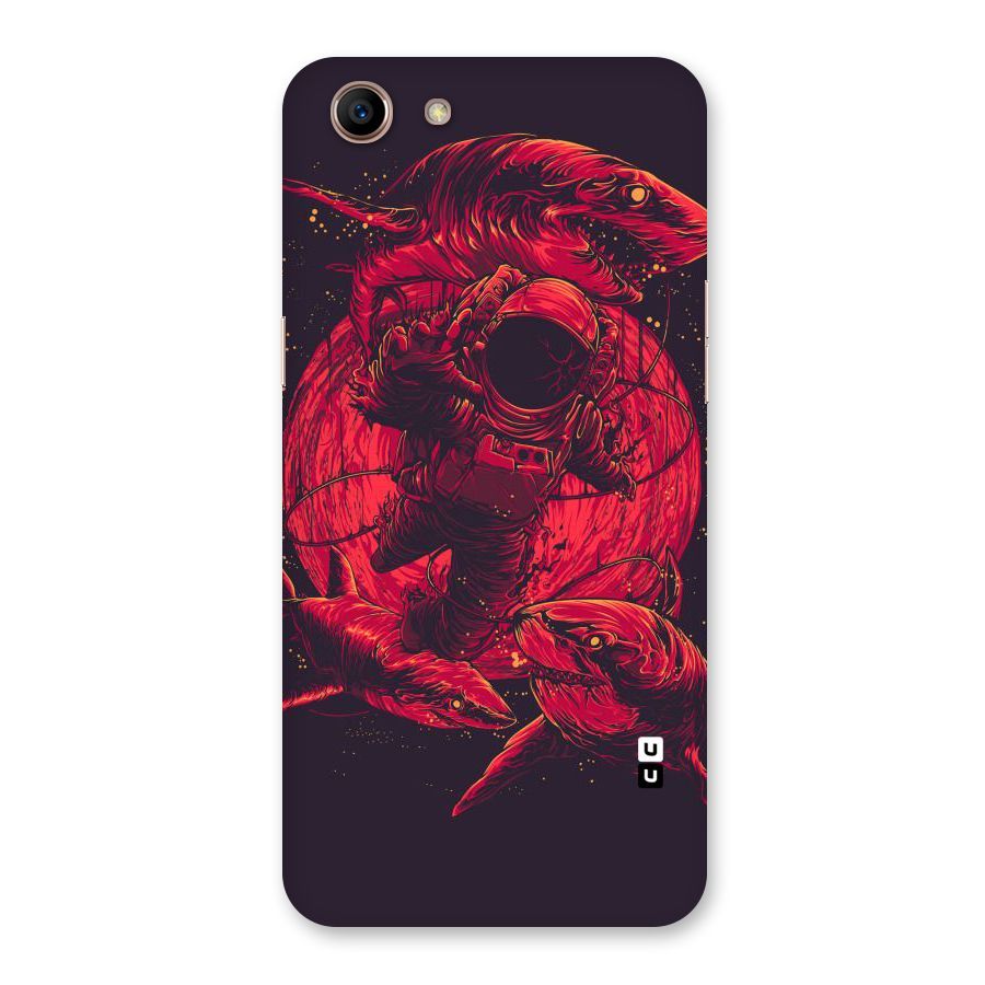 Coloured Spaceman Back Case for Oppo A83 (2018)