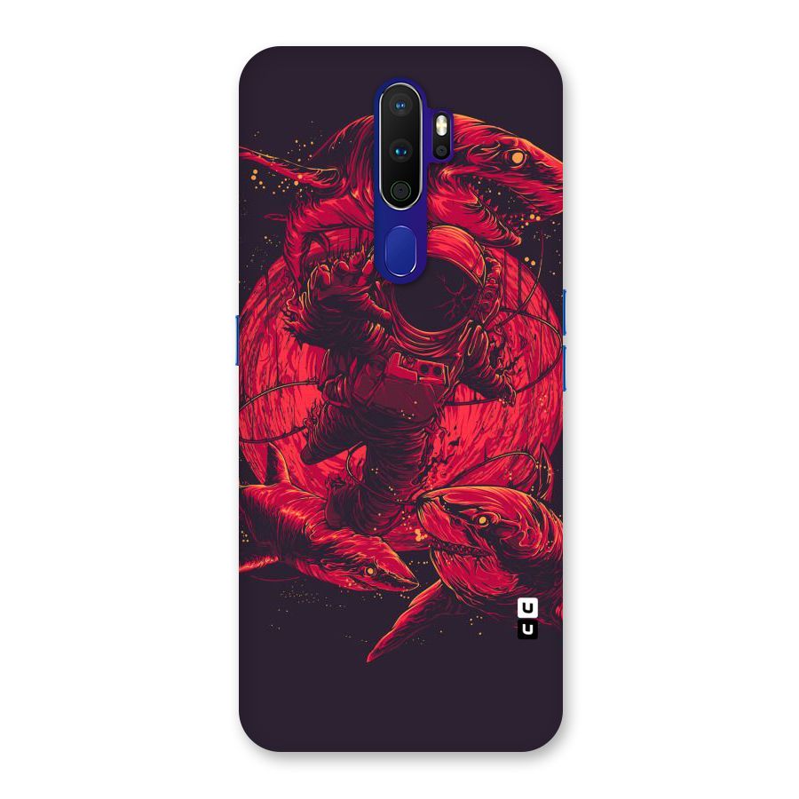 Coloured Spaceman Back Case for Oppo A9 (2020)