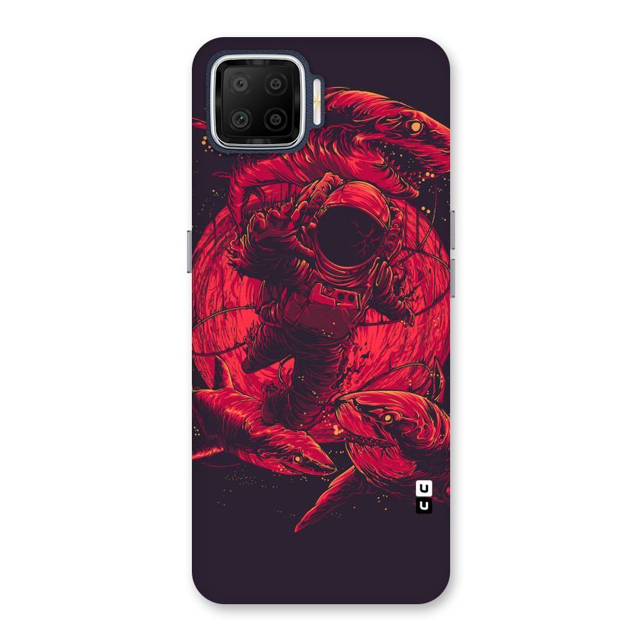 Coloured Spaceman Back Case for Oppo F17