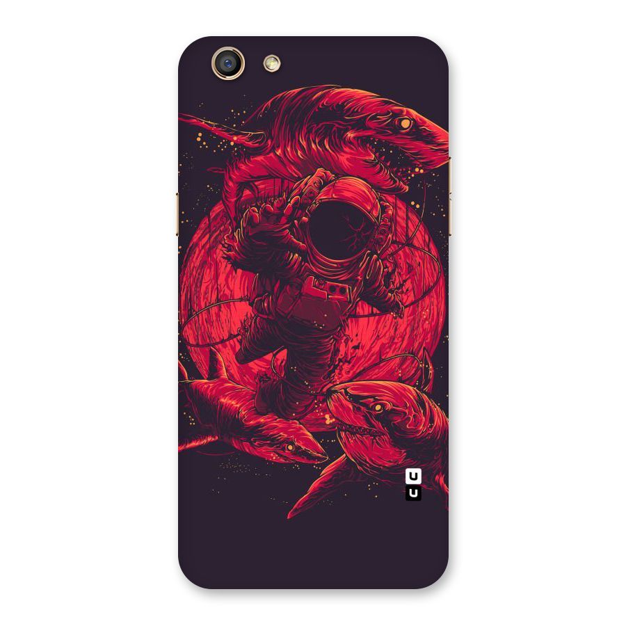 Coloured Spaceman Back Case for Oppo F3
