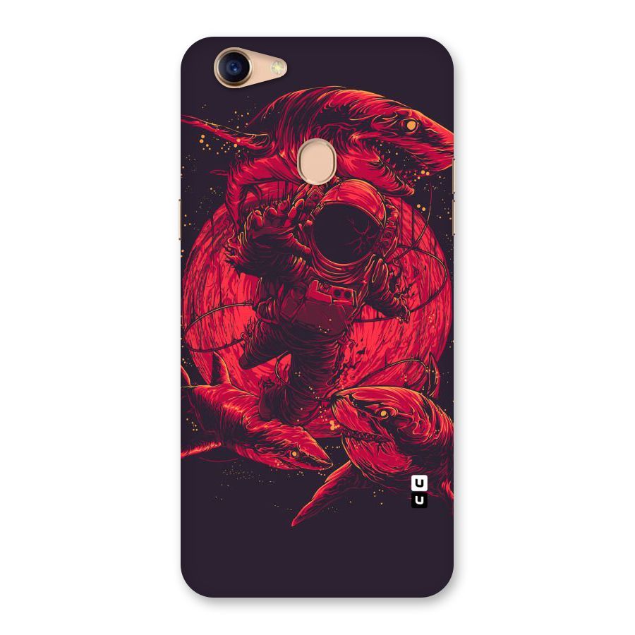 Coloured Spaceman Back Case for Oppo F5