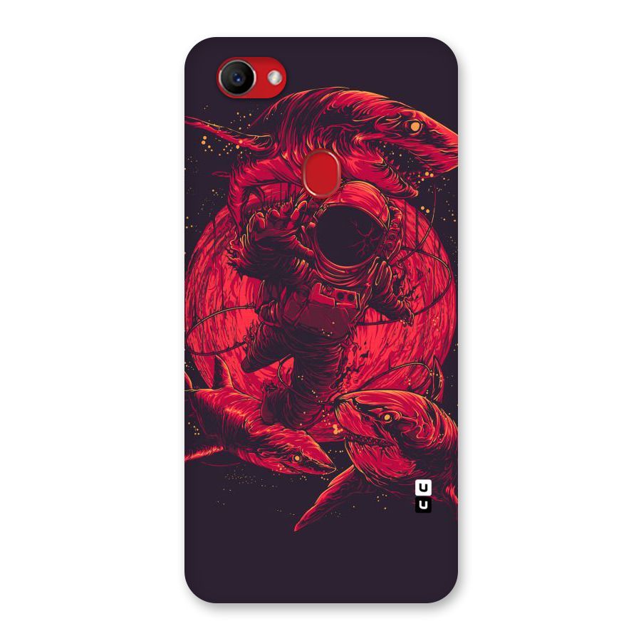 Coloured Spaceman Back Case for Oppo F7