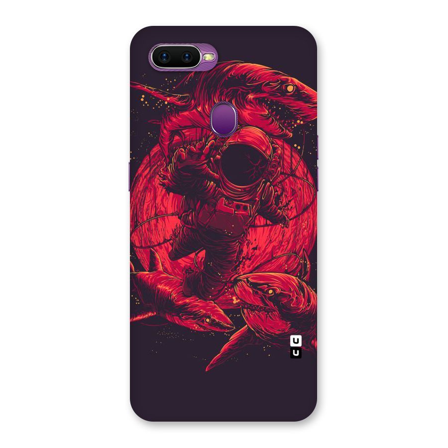 Coloured Spaceman Back Case for Oppo F9