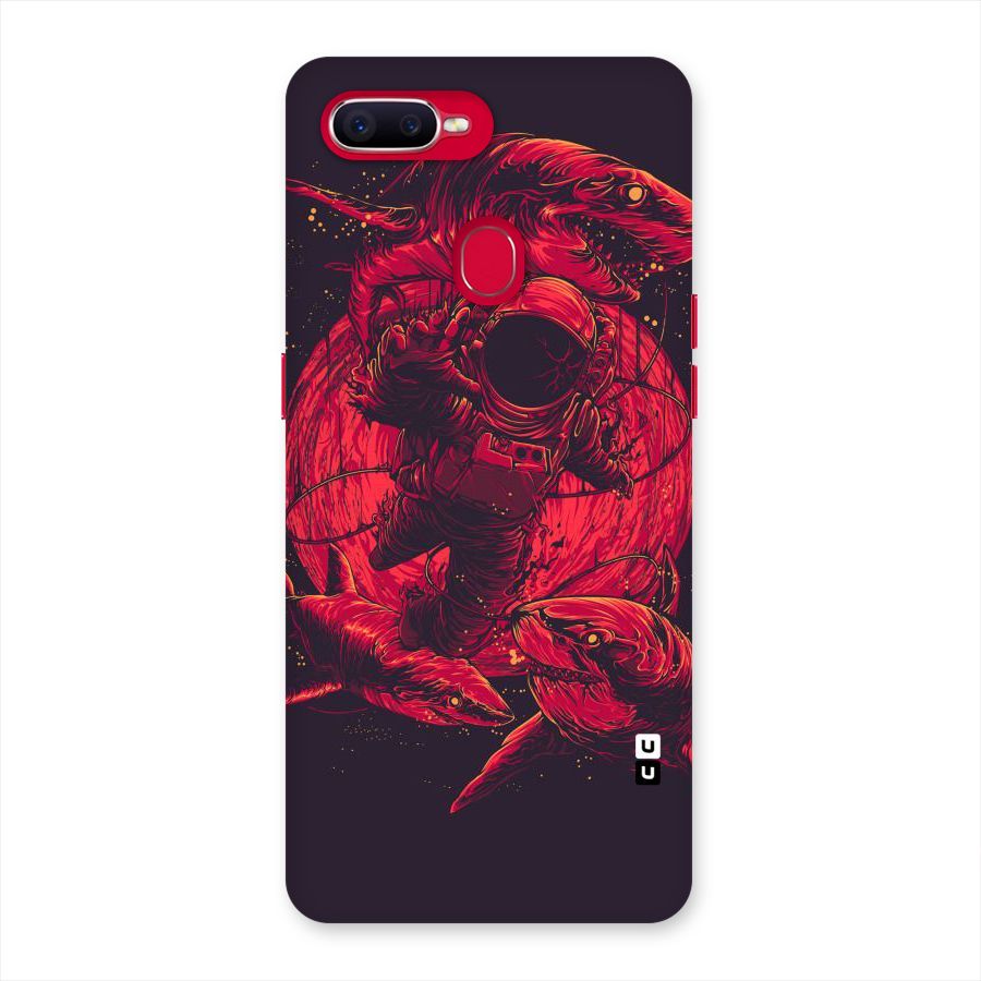 Coloured Spaceman Back Case for Oppo F9 Pro