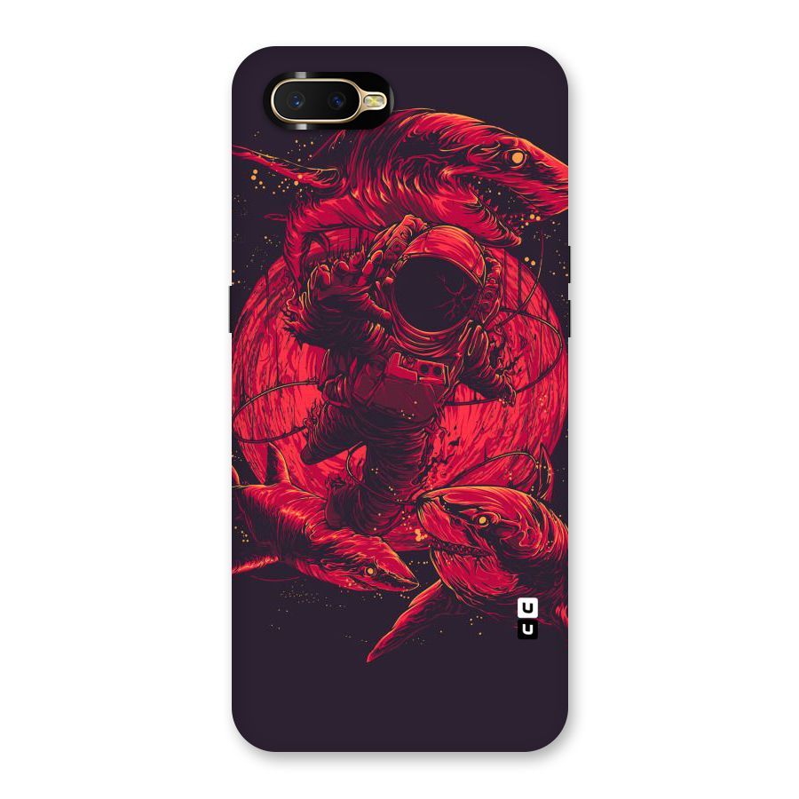 Coloured Spaceman Back Case for Oppo K1