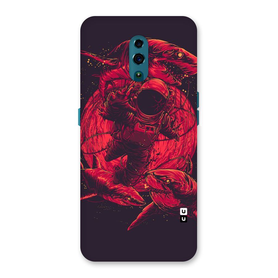 Coloured Spaceman Back Case for Oppo Reno