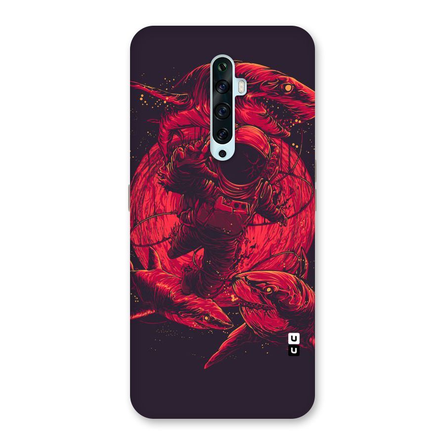 Coloured Spaceman Back Case for Oppo Reno2 F