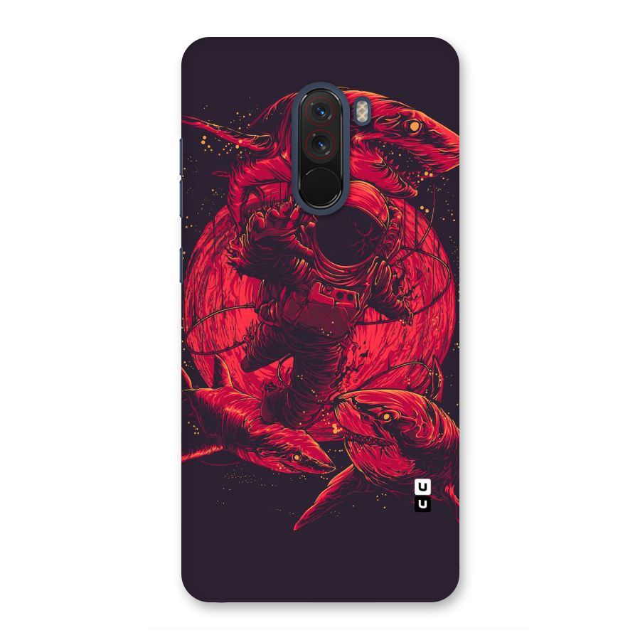 Coloured Spaceman Back Case for Poco F1