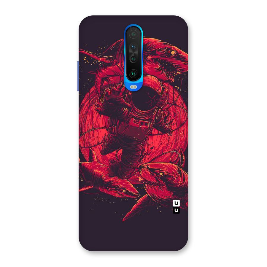 Coloured Spaceman Back Case for Poco X2