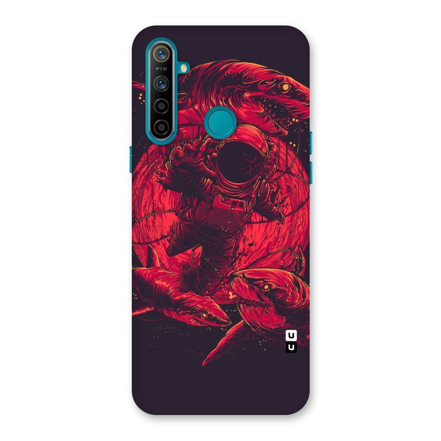 Coloured Spaceman Back Case for Realme 5i