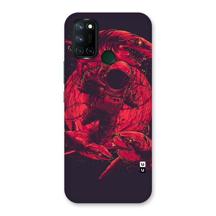 Coloured Spaceman Back Case for Realme 7i