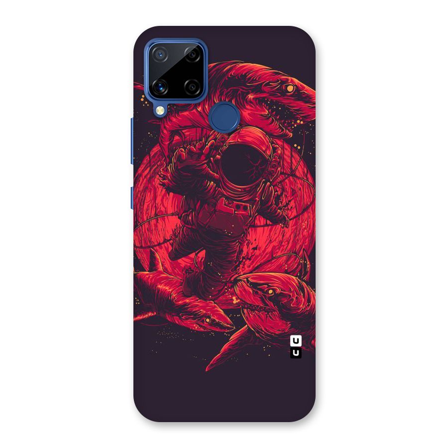 Coloured Spaceman Back Case for Realme C15