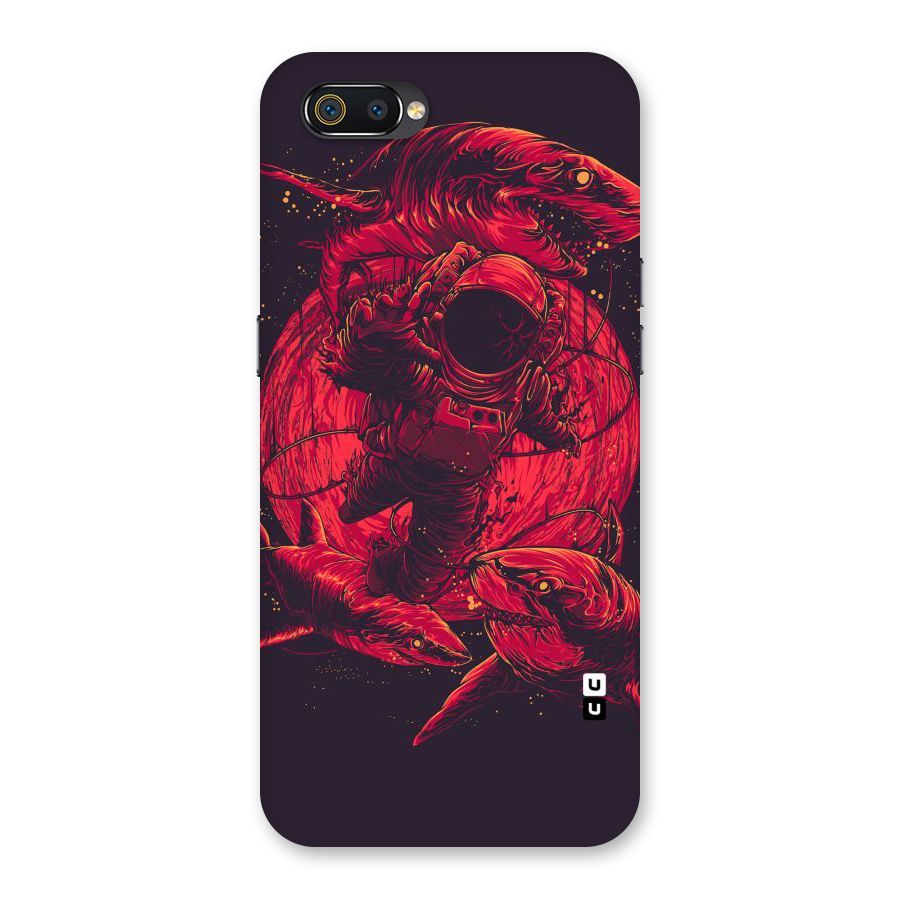 Coloured Spaceman Back Case for Realme C2