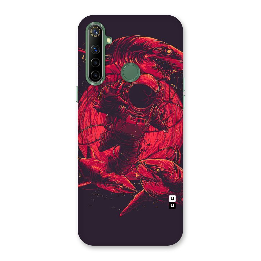 Coloured Spaceman Back Case for Realme Narzo 10