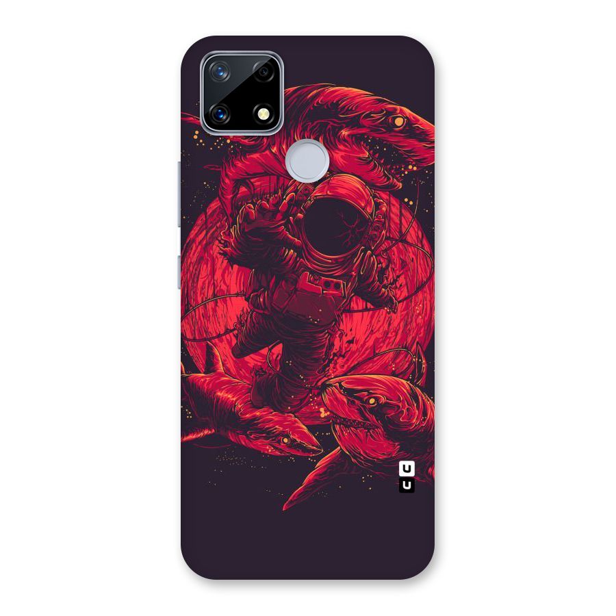 Coloured Spaceman Back Case for Realme Narzo 20
